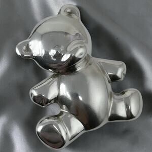 80s Mexico 925 Sterling Silver Figural Teddy Bear Articulated Brooch Pin